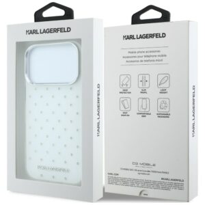 Dėklas Karl Lagerfeld IML Rhinestones Allover and Electroplated Logo skirtas iPhone 18 Pro Max /17 Pro Max - Image 8
