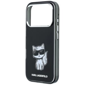 Dėklas Karl Lagerfeld IML Choupette Body Sketch Print MagSafe skirtas Apple iPhone 18 Pro / 17 Pro juodos spalvos - Image 6