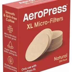 „Aeropress“ popieriniai kavos filtrai „Natural“, XL 200 vnt.