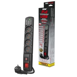 „Acar F4“ USB A+C apsaugos nuo viršįtampių kabelis (greitasis įkroviklis) 5m ; juodas - Image 2