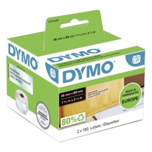 DYMO LW - Large Address Labels - 36 x 89 mm - S0722410 Permatomas Lipni spausdintuvo etiketė - Image 1