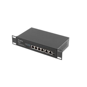 Lanberg RSFE-4P-2FE-60 tinklo komutatorius Ne-valdomas Fast Ethernet (10/100) Maitinimas per Eternetą (PoE) 1U Juoda - Image 3