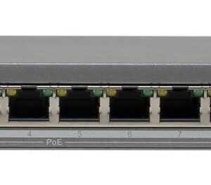LevelOne GEP-1011 tinklo komutatorius Ne-valdomas L2 Gigabit Ethernet (10/100/1000) Maitinimas per Eternetą (PoE) Stalinis / tvirtinamas prie sienos Pilka - Image 1