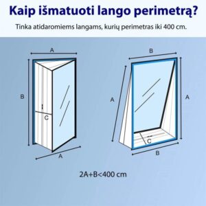 Lango tarpinė Adolus (400 cm) mobiliam oro kondicionieriui - Image 2