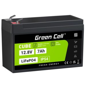 Green Cell LFPGC12V7AH UPS akumuliatorius Ličio geležies fosfatas (LiFePO4) 12,8 V 7 Ah