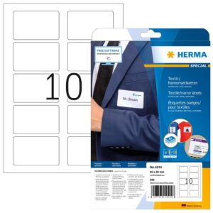 HERMA 4514 lipni etiketė Suapvalintas stačiakampis Balta 200 vnt - Image 1