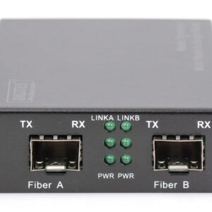 Digitus DN-82133 tinklo medijos keitiklis 1000 Mbit/ai 1550 nm Keli režimai, Vienas režimas Juoda - Image 2