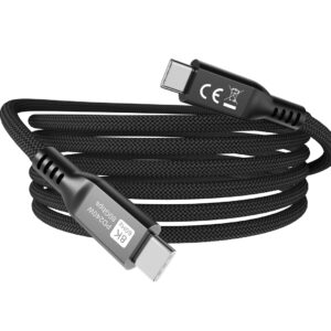 Equip 128441 USB kabelis USB4 Gen 4x2 1,2 m USB C 80 Gbit/s 240 W Juoda - Image 2