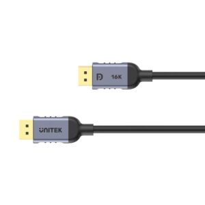 UNITEK C1626GY01-2M DisplayPort 2.1 kabelis Juoda - Image 3