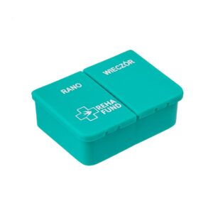 Vienos dienos vaistų dėžutė 2 paros dozėms RF-350 REHAFUND, turkio spalvos - Image 2