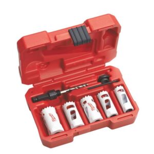 MILWAUKEE SKYLĖPJŪKLIŲ RINKINYS 7vnt.... 19,22,25,29,38mm. ###