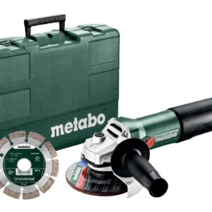 METABO KAMPINIS ŠLIFUOKLIS 125 W 850-125 SET + DEIMANTINIS DISKAS LAGAMINAS