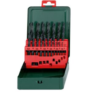 METABO HSS-R grąžtų rinkinys 19 vnt. 1-10 mm
