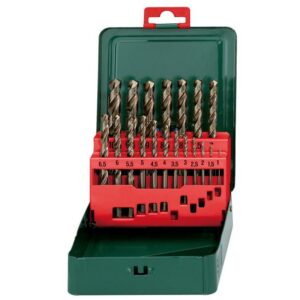 METABO HSS-CO grąžtų rinkinys, 19 vnt. 1-10 mm