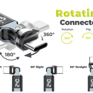 Mobile Origin 240W Display USB-C Rotation 540° Adapter CB15 - Image 10