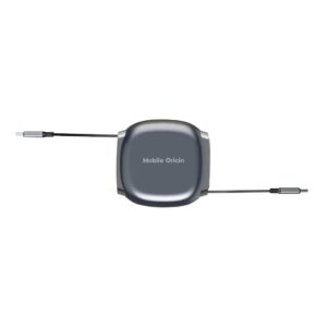 Mobile Origin 100W Retractable Cable Box USB-C to USB-C CB7 Space Grey - Image 2