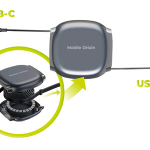 Mobile Origin 100W Retractable Cable Box USB-C to USB-C CB7 Space Grey - Image 7