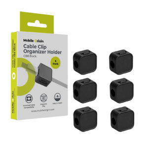 Mobile Origin Cable Cord Organizer Holder CB8 Black