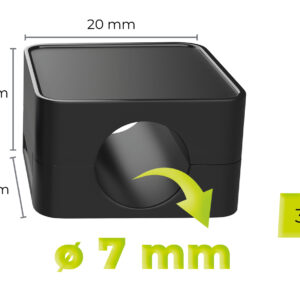 Mobile Origin Cable Cord Organizer Holder CB8 Black - Image 10