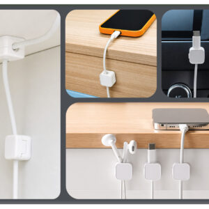 Mobile Origin Cable Cord Organizer Holder CB8 White - Image 8