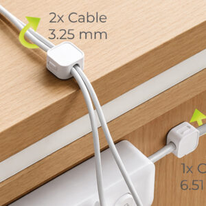 Mobile Origin Cable Cord Organizer Holder CB8 White - Image 9