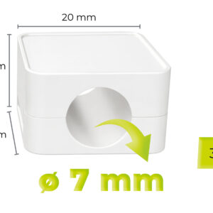 Mobile Origin Cable Cord Organizer Holder CB8 White - Image 10