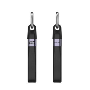 Mobile Origin 240W 40Gbps 8K USB-C Keychain Cable CB17 Black - Image 2