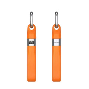 Mobile Origin 240W 40Gbps 8K USB-C Keychain Cable CB17 Orange - Image 2