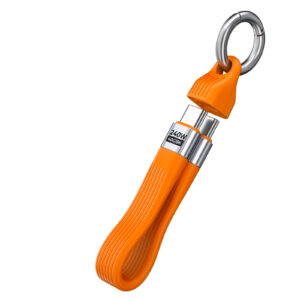 Mobile Origin 240W 40Gbps 8K USB-C Keychain Cable CB17 Orange - Image 3