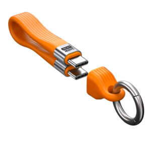 Mobile Origin 240W 40Gbps 8K USB-C Keychain Cable CB17 Orange - Image 4