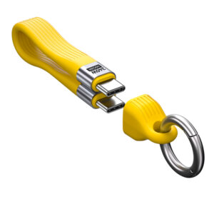 Mobile Origin 240W 40Gbps 8K USB-C Keychain Cable CB17 Yellow - Image 4