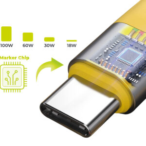 Mobile Origin 240W 40Gbps 8K USB-C Keychain Cable CB17 Yellow - Image 8