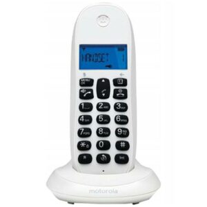 Cordless landline phone Motorola C1001CB+ white