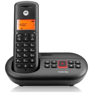 Cordless phone with answering machine Motorola E211 juodos spalvos - Image 2