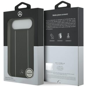 Mercedes Leather Star Pattern Stripes MagSafe Dėklas skirtas Apple iPhone Air juodos spalvos - Image 8