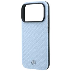 Dėklas Mercedes Leather Semi Wrap Wood Effect MagSafe skirtas iPhone 18 Pro / 17 Pro blue - Image 6