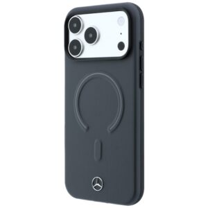 Dėklas Mercedes Leather 3D MagSafe  skirtas Apple iPhone 18 Pro / 17 Pro antracite - Image 2