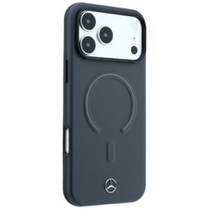 Dėklas Mercedes Leather 3D MagSafe  skirtas Apple iPhone 18 Pro / 17 Pro antracite - Image 4