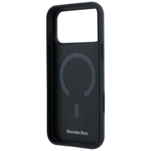 Dėklas Mercedes Leather 3D MagSafe, skirtas iPhone 18 Pro Max / 17 Pro Max, antracito spalvos - Image 7