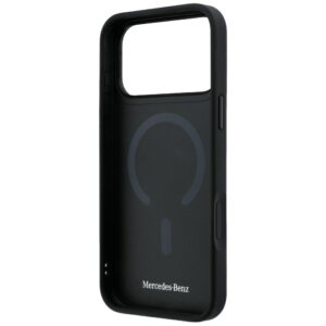 Dėklas Mercedes Leather Crossed Lines MagSafe skirtas iPhone 18 Pro Max/ 17 Pro Max black - Image 7