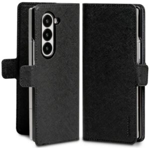 Dėklas Mercury Premium Wallet Diary skirtas Samsung Galaxy Z Fold8 Ultra juodos spalvos