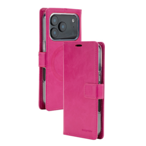 Mercury BlueMoon Diary MagSafe Dėklas skirtas iPhone 17 Pro / 18 Pro Hot Pink