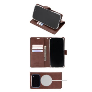 Mercury BlueMoon Diary MagSafe Dėklas skirtas iPhone 17 Pro / 18 Pro Brown - Image 2
