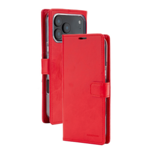 Mercury BlueMoon Diary MagSafe Dėklas skirtas iPhone 17 Pro Max / 18 Pro Max Red