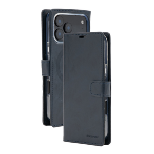 Mercury BlueMoon Diary MagSafe Dėklas skirtas iPhone 17 Pro Max / 18 Pro Max Navy Blue