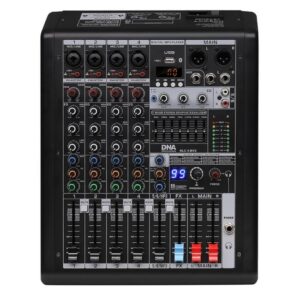 DNA Professional HLC 4 MK2 - analoginis mikseris su USB, Bluetooth, MP3, fantominio maitinimo funkcija ir DSP procesoriumi