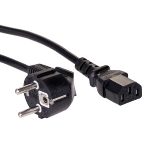 Akyga AK-PC-06A maitinimo kabelis Juoda 3 m CEE7/7 IEC C13
