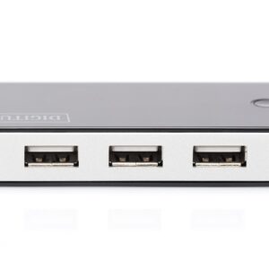 Digitus DA-70222 sąsajos šakotuvas 480 Mbit/ai Juoda, Sidabras - Image 3