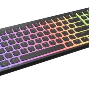 GENESIS Thor 430 TKL Wireless klaviatūra Žaidimams USB + RF Wireless + Bluetooth QWERTY Anglų (JAV) Juoda