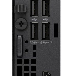 DELL Pro QCM1250 Intel® Core™ i3 i3-14100T 8 GB DDR5-SDRAM 512 GB SSD Windows 11 Pro Micro PC Mini kompiuteris Juoda